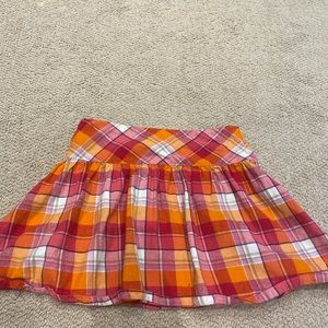 Y2K plaid mini skirt